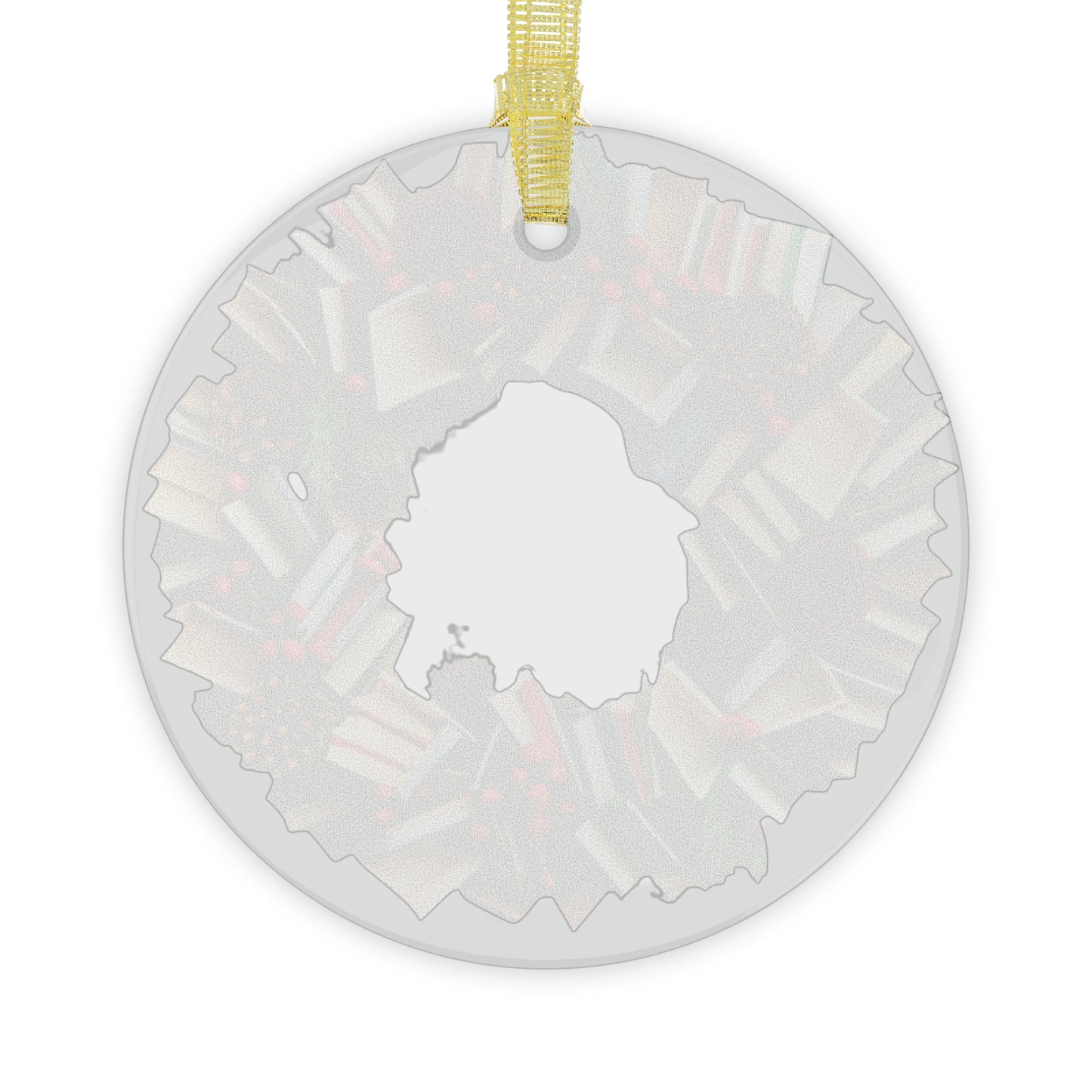 Holiday Book Wreath: Festive Literary Book Lover & Christmas Pinecone Arrangement - Glass Ornaments