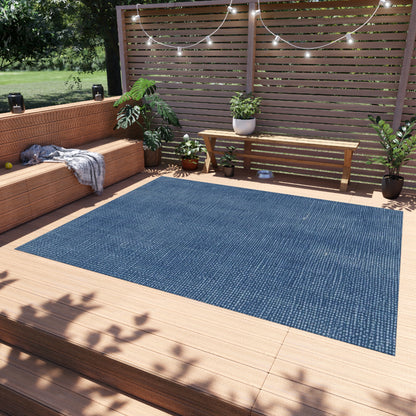 Outdoor Bass Boat Style - Denim Design Artwork - Outdoor Rug