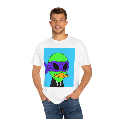 Alien Visitor 751Galactic - Unisex Garment-Dyed T-shirt