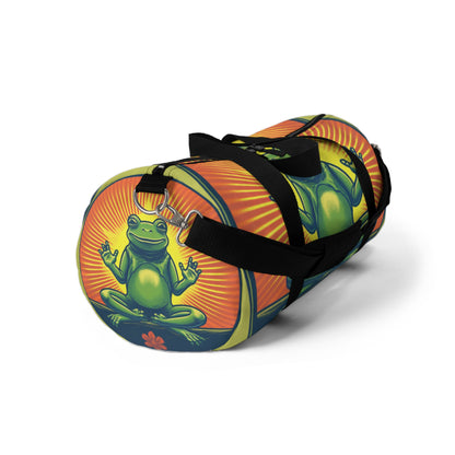 Yoga Frog Namaste Amphibian Relax Graphic Duffel Bag