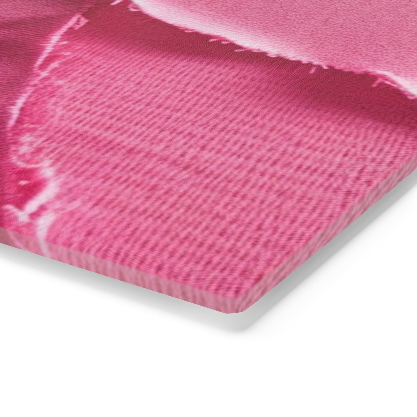 Distressed Neon Pink: Edgy, Ripped Denim-Inspired Doll Fabric - Cutting Board