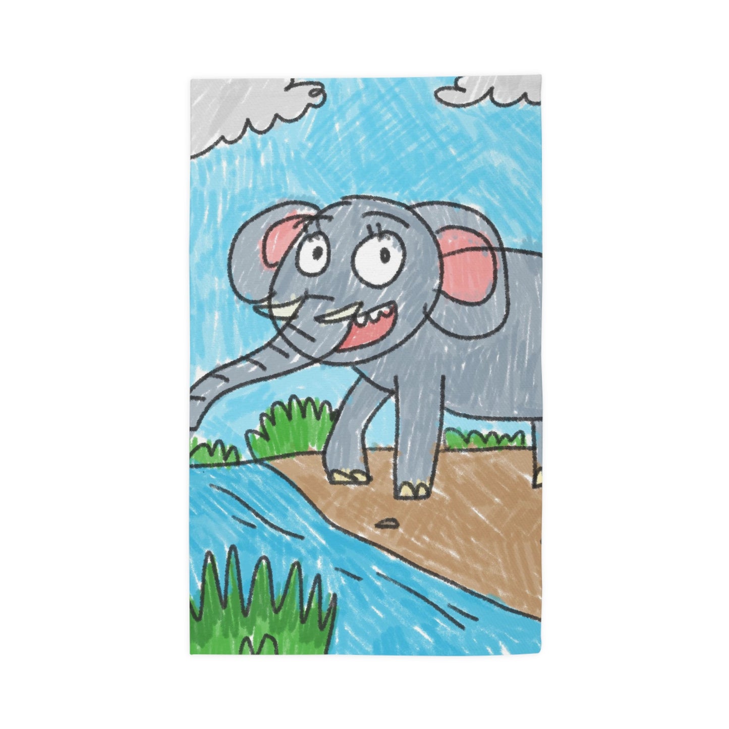 Elefante Elephant King Safari Animal Dobby Rug