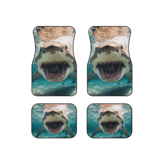 Bull Shark: River Monster Menace - Realistic Dark Water Predator - Car Mats (Set of 4)