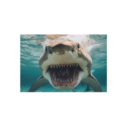 Bull Shark: River Monster Menace - Realistic Dark Water Predator - Outdoor Rug