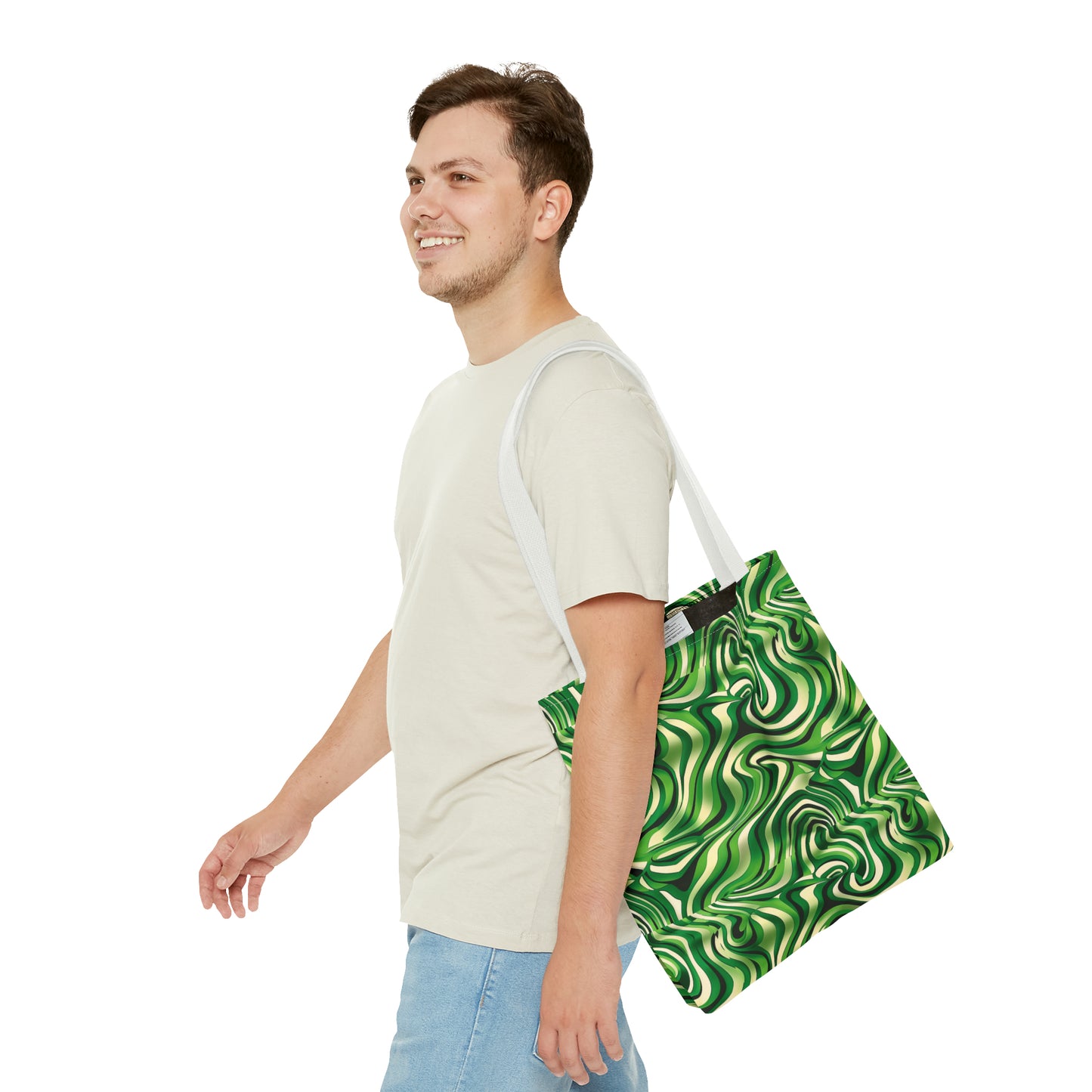 Disco Zebra Green - Tote Bag (AOP)