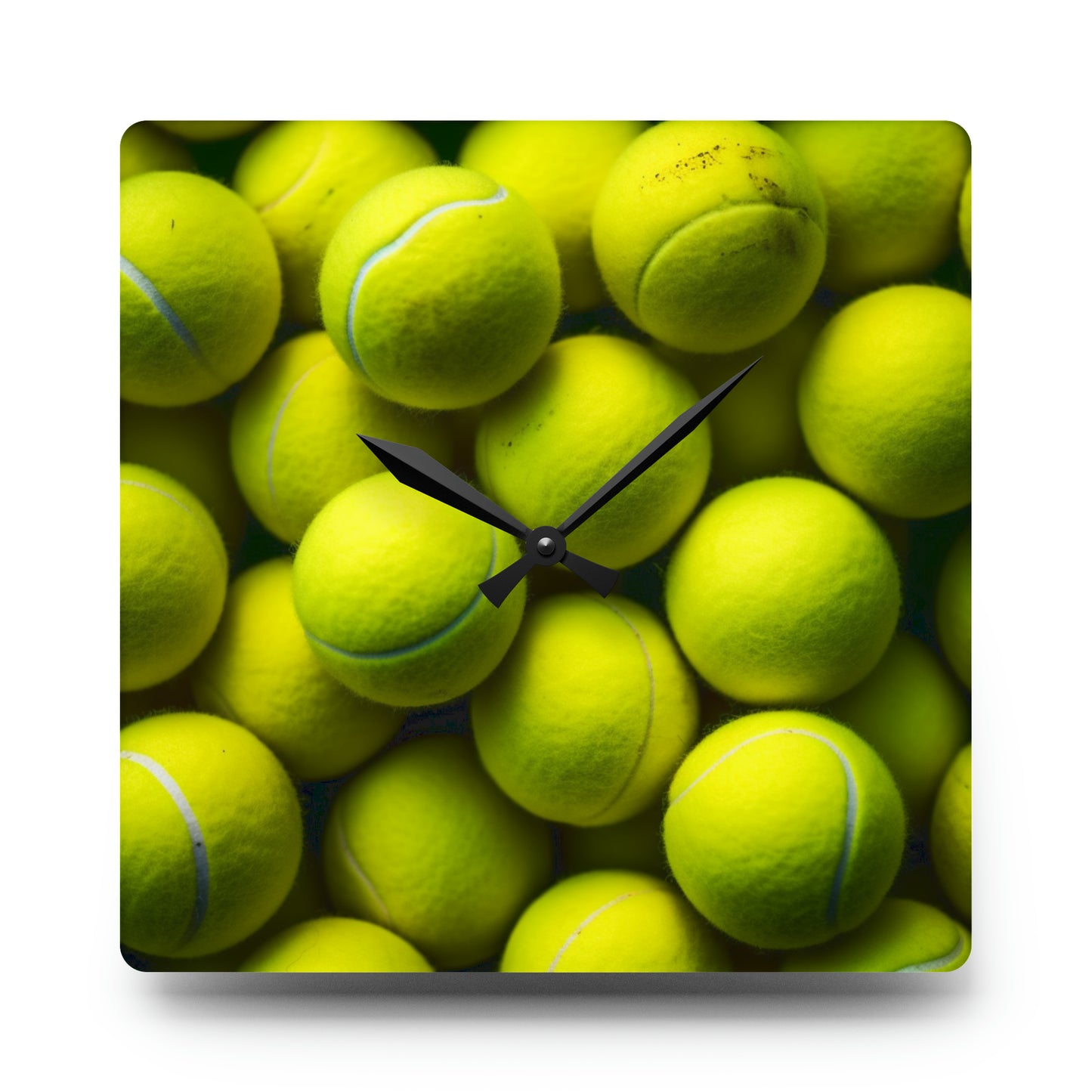 Tennis Ball Acrylic Wall Clock