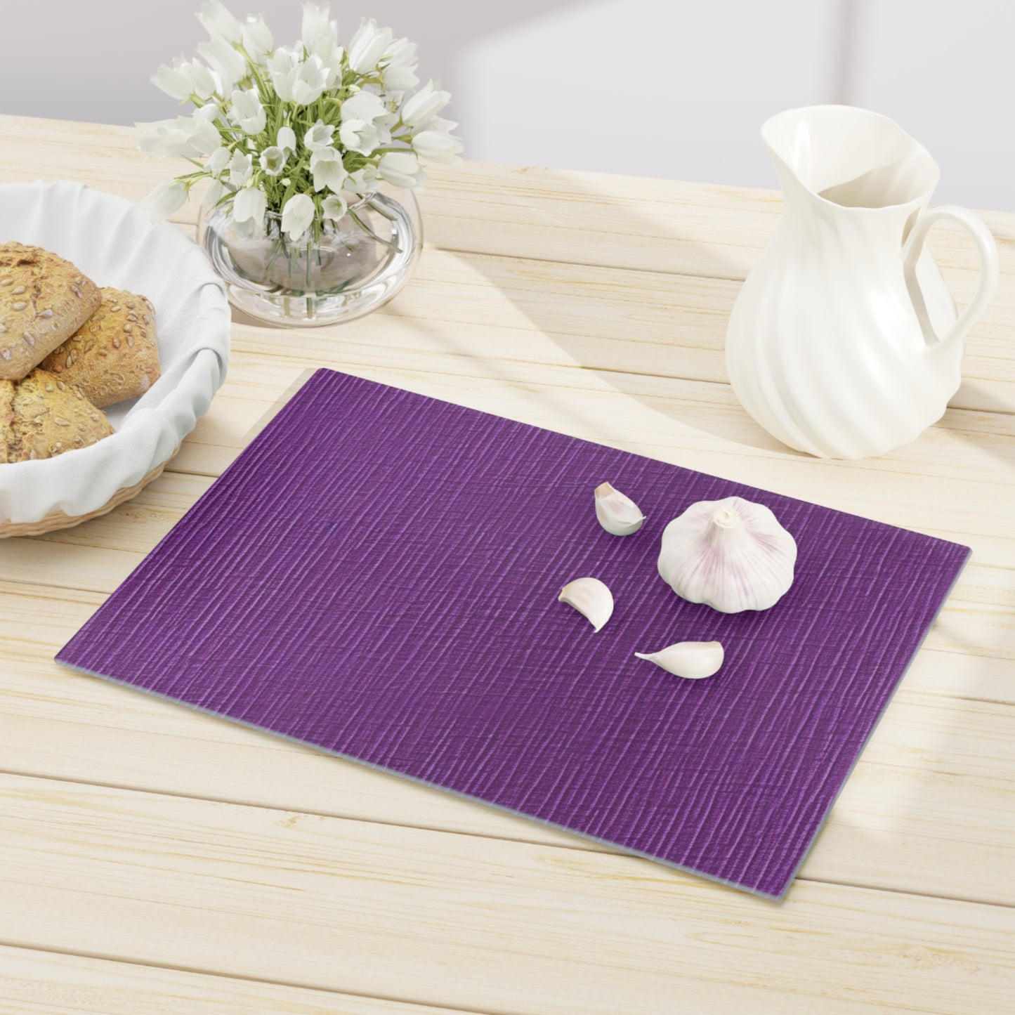 Violet/Plum/Purple: Denim-Inspired Luxurious Fabric - Cutting Board