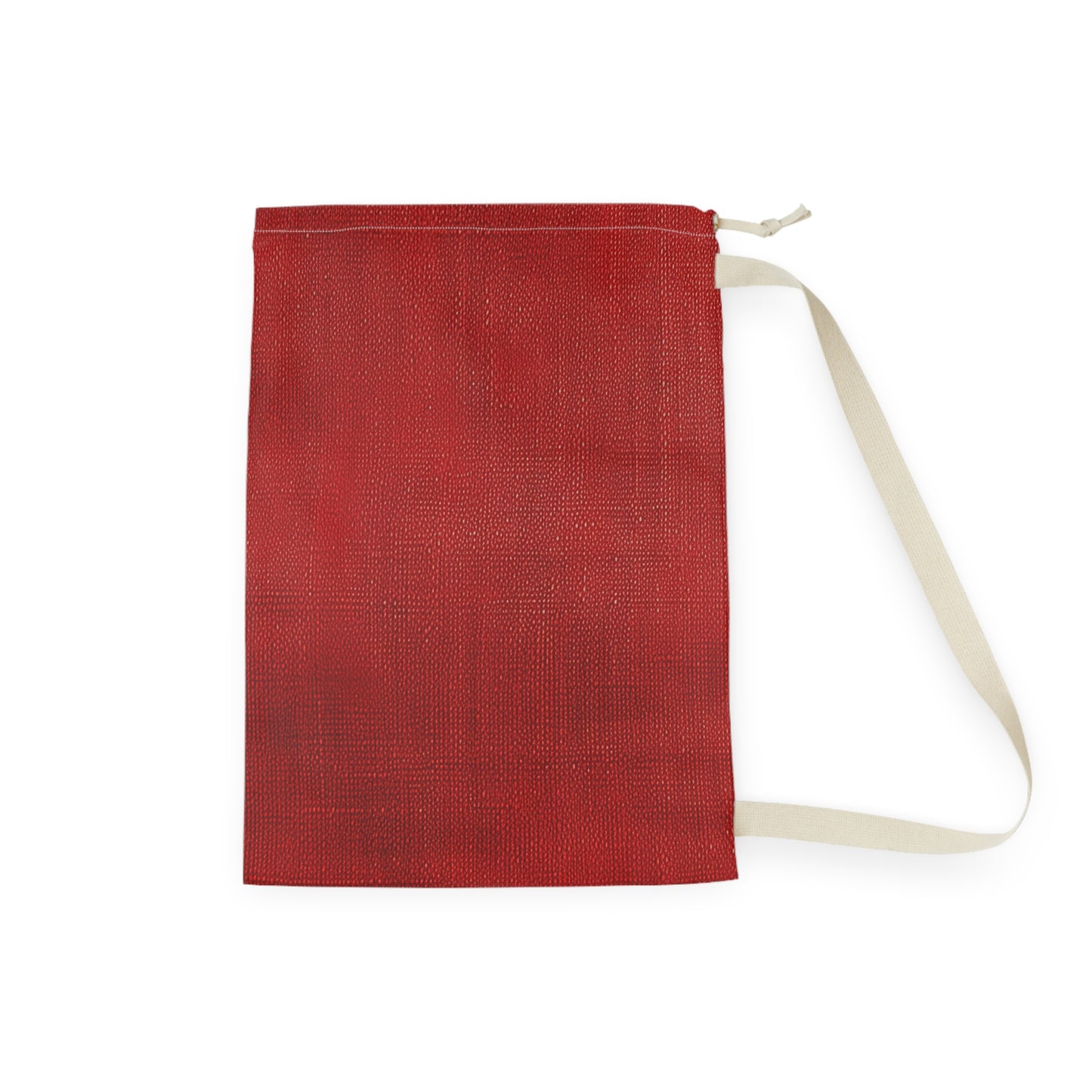 Juicy Red Berry Blast: Denim Fabric Inspired Design - Laundry Bag