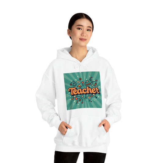 Regalo de educación escolar de aula de maestro retro - Sudadera con capucha unisex Heavy Blend™ 