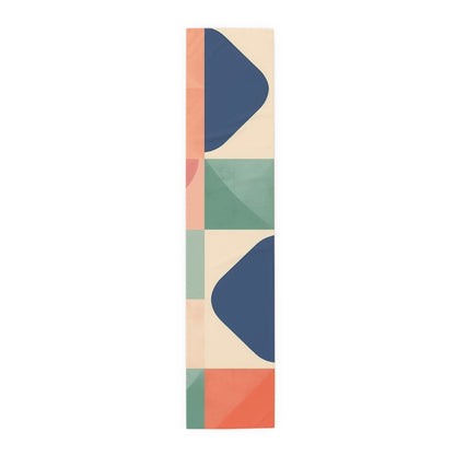 Minimalist Geometric Shapes - Pastel Decor Table Runner (Cotton, Poly)