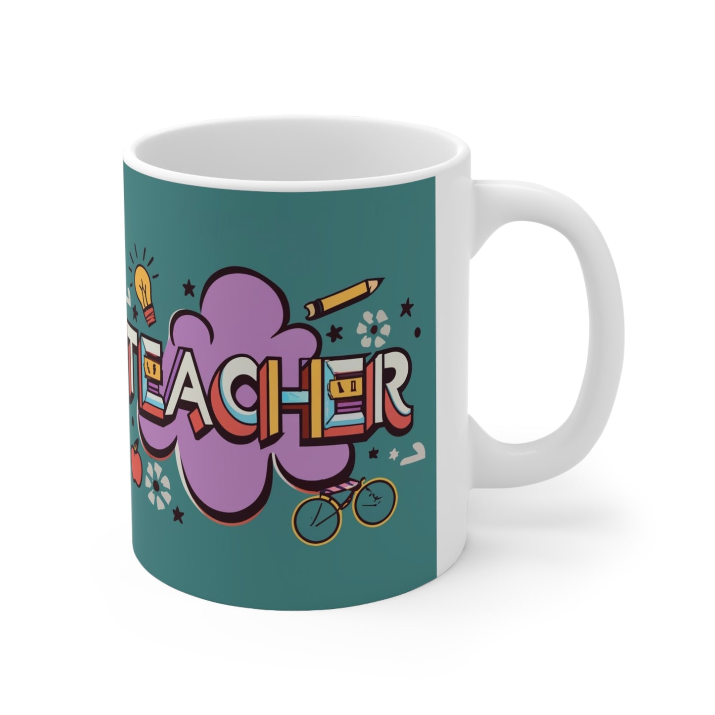 Regalo clásico para profesor de patio escolar de Homeroom Throwback - Taza de cerámica de 11 oz