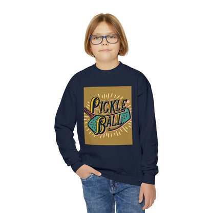 Pickleball Sport - Nostalgic Retro - Sport Game - Youth Crewneck Sweatshirt