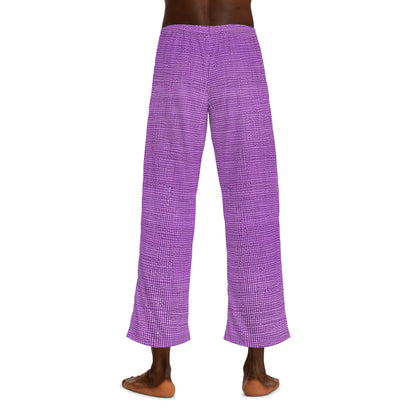 Hyper Iris Orchid Red: Denim-Inspired, Bold Style - Men's Pajama Pants (AOP)