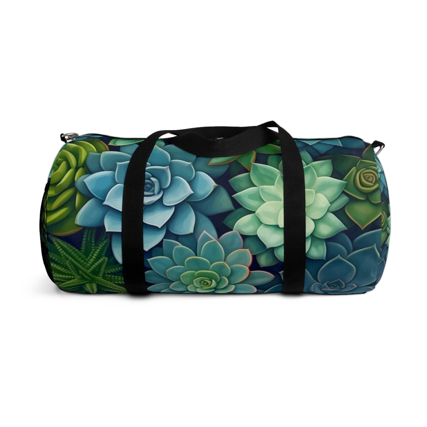 Minimalist Succulent Array - Vibrant Botanical Pattern Duffel Bag