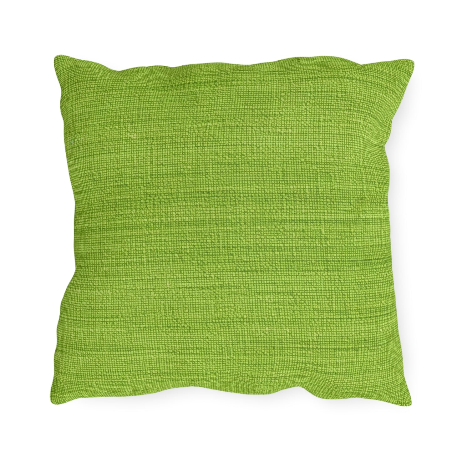 Lush Grass Neon Green: Denim-Inspired, Springtime Fabric Style - Outdoor Pillows