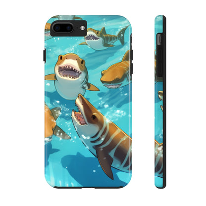 Tiger Shark: Ocean Marine Wildlife - Underwater - Tough Phone Cases