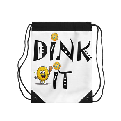 Pickleball Dink It: Sport Strategy Game Style - Gift Enthusiasts & Players - Drawstring Bag