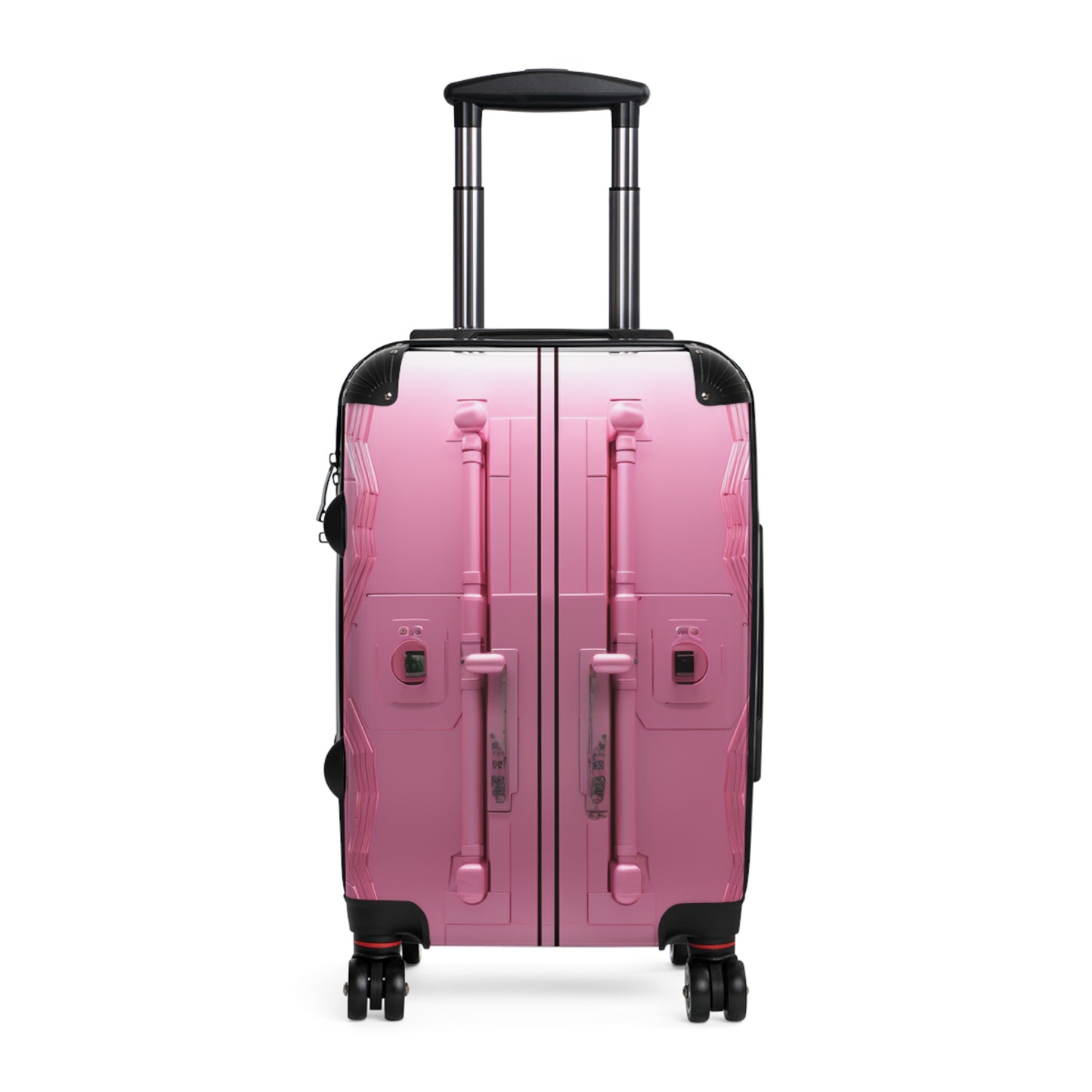 Modern Sci-Fi Portal: Sleek Pink Futuristic Doorway - Contemporary Suitcase