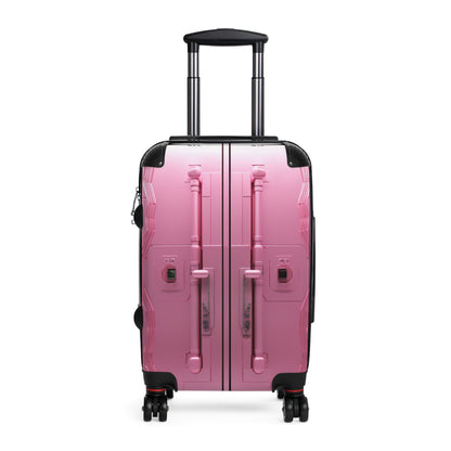 Modern Sci-Fi Portal: Sleek Pink Futuristic Doorway - Contemporary Suitcase