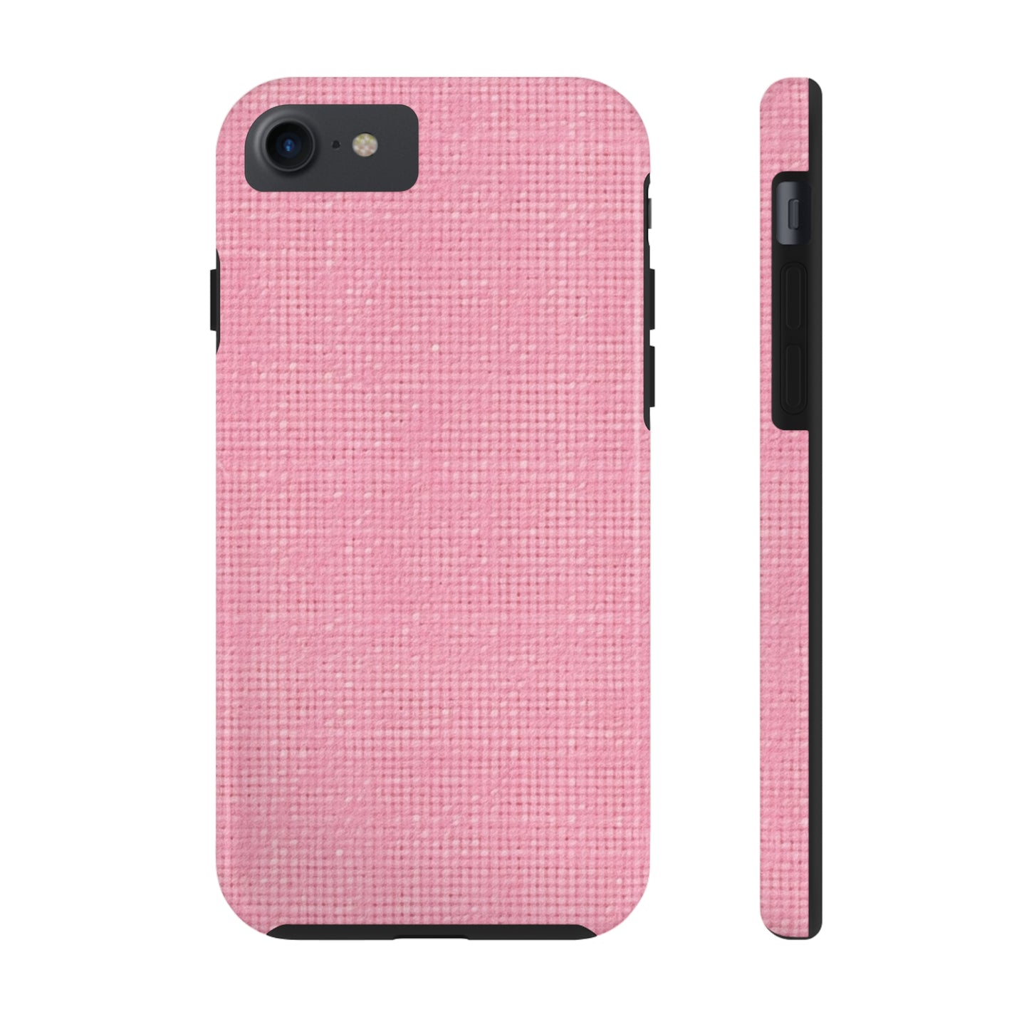 Pastel Rose Pink: Denim-Inspired, Refreshing Fabric Design - Tough Phone Cases