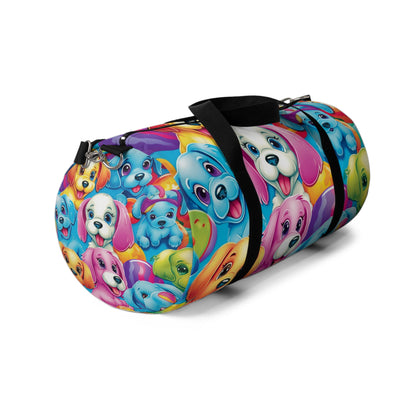 Happy Puppy & Dog Design - Vivid and Eye-Catching - Duffel Bag