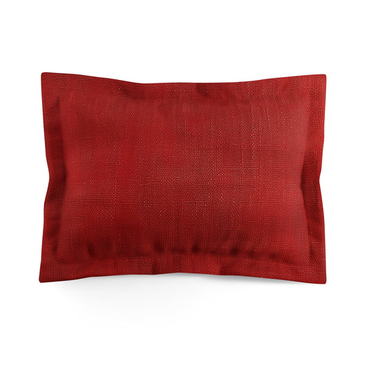 Juicy Red Berry Blast: Denim Fabric Inspired Design - Microfiber Pillow Sham
