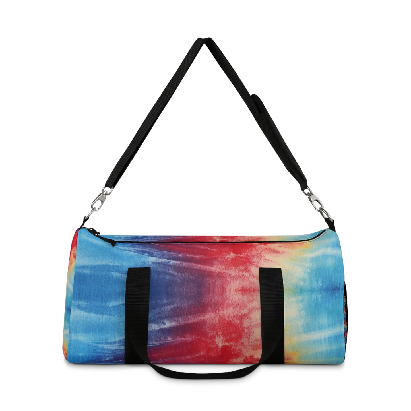 Rainbow Tie-Dye Denim: Espectáculo de diseño de tela multicolor vibrante - Bolsa de lona 