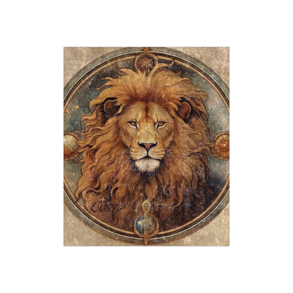 Astrological Leo Sign Vibrant Celestial Cosmic Zodiac - Crushed Velvet Blanket