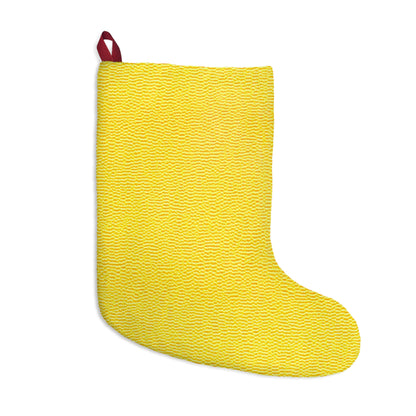 Sunshine Yellow Lemon: Denim-Inspired, Cheerful Fabric - Christmas Stockings