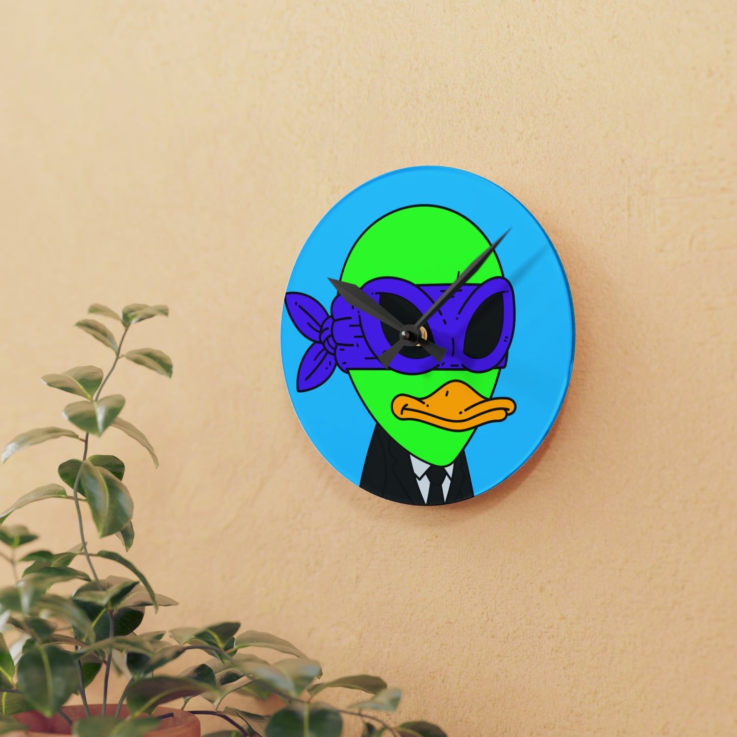 Visitante espacial alienígena galáctico 751 - Reloj de pared acrílico 