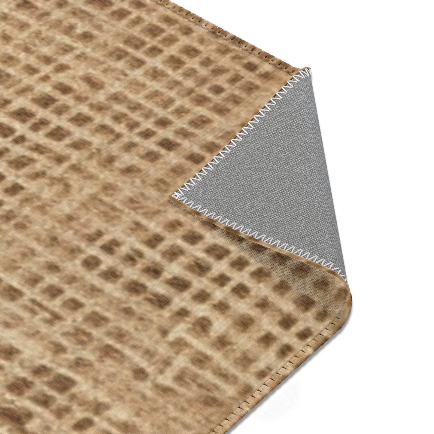 Burlap Fabric Faux Graphic, Area Rugs