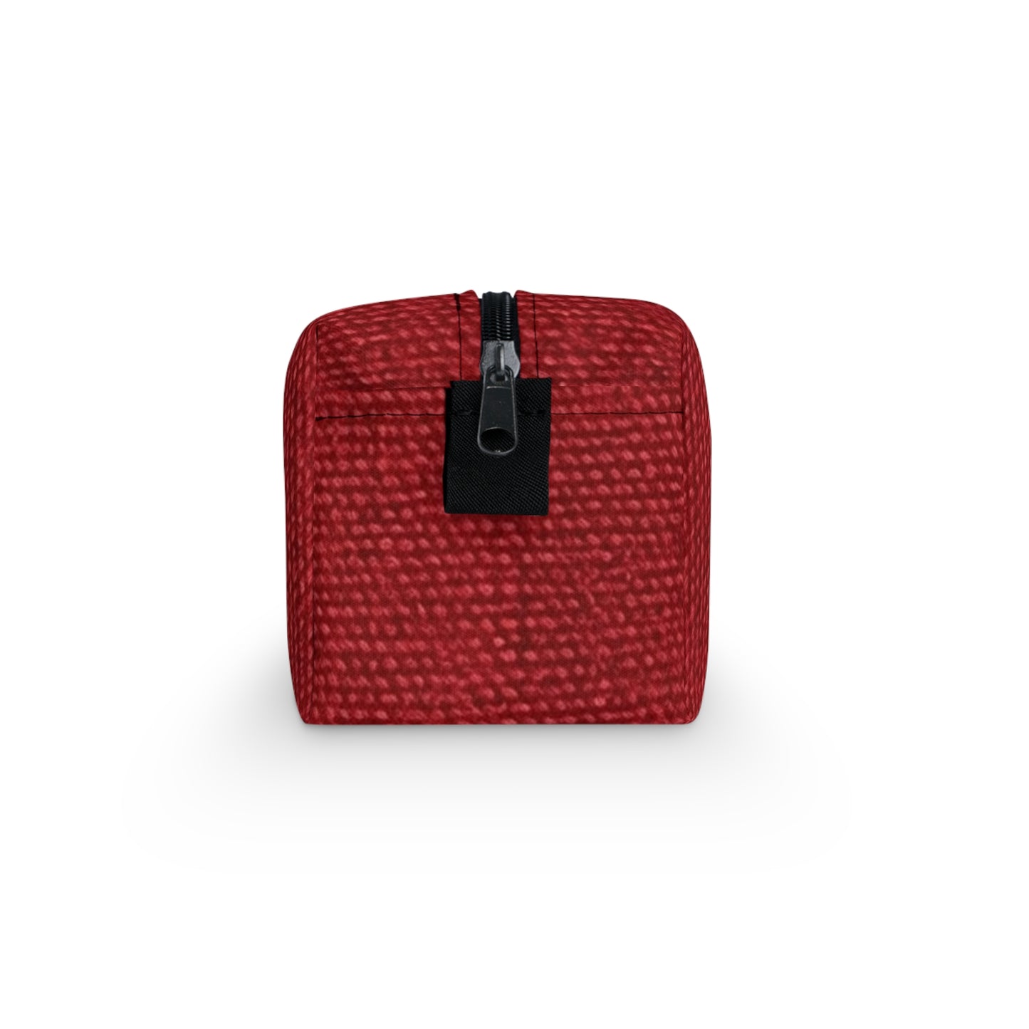 Bold Ruby Red: Denim-Inspired, Passionate Fabric Style - Toiletry Bag