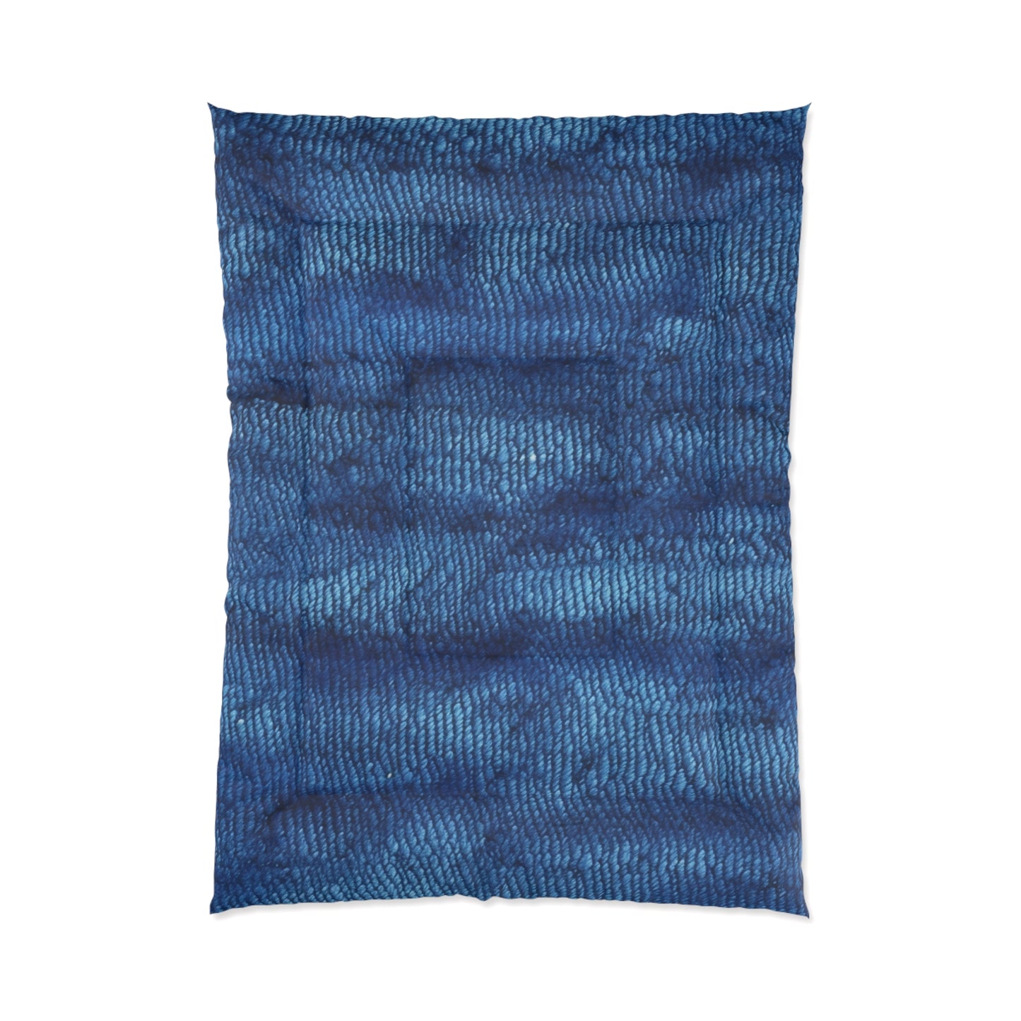 Blue Spectrum: Denim-Inspired Fabric Light to Dark - Comforter