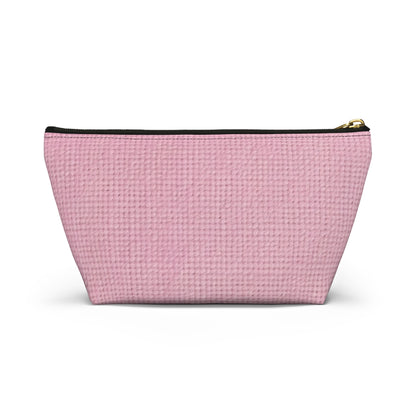 Blushing Garment Dye Pink: Denim-Inspired, Soft-Toned Fabric - Accessory Pouch w T-bottom