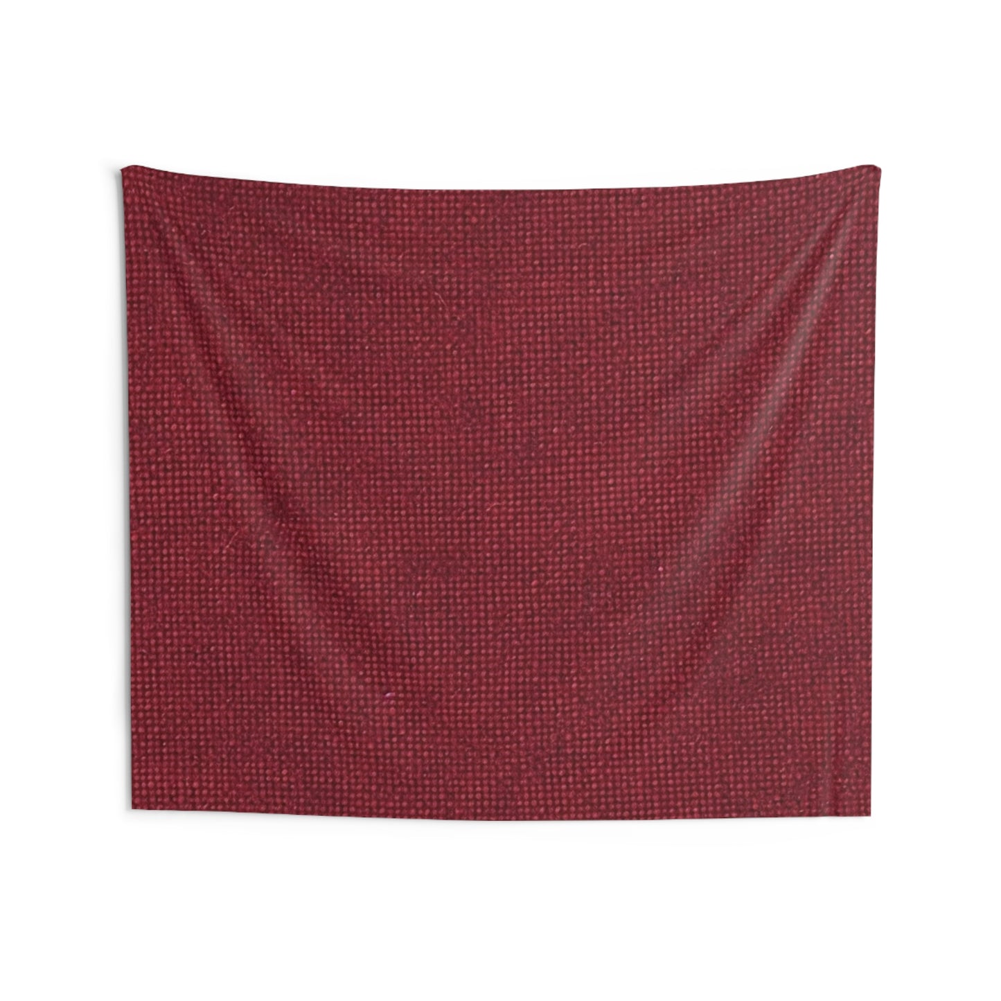 Seamless Texture - Maroon/Burgundy Denim-Inspired Fabric - Indoor Wall Tapestries