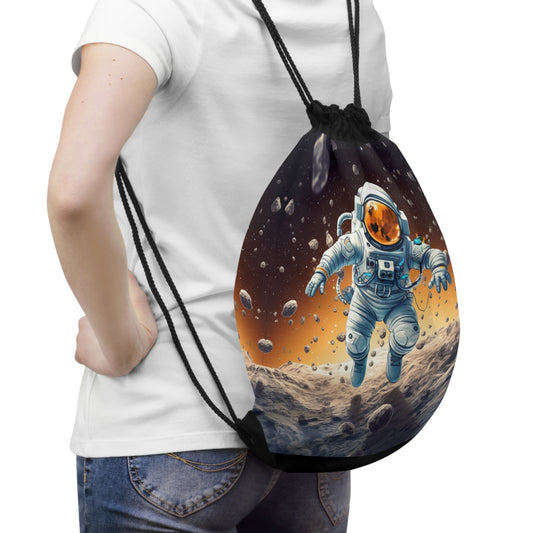 Galactic Adventurer - Celestial Star Art: Deep Space Exploration - Drawstring Bag