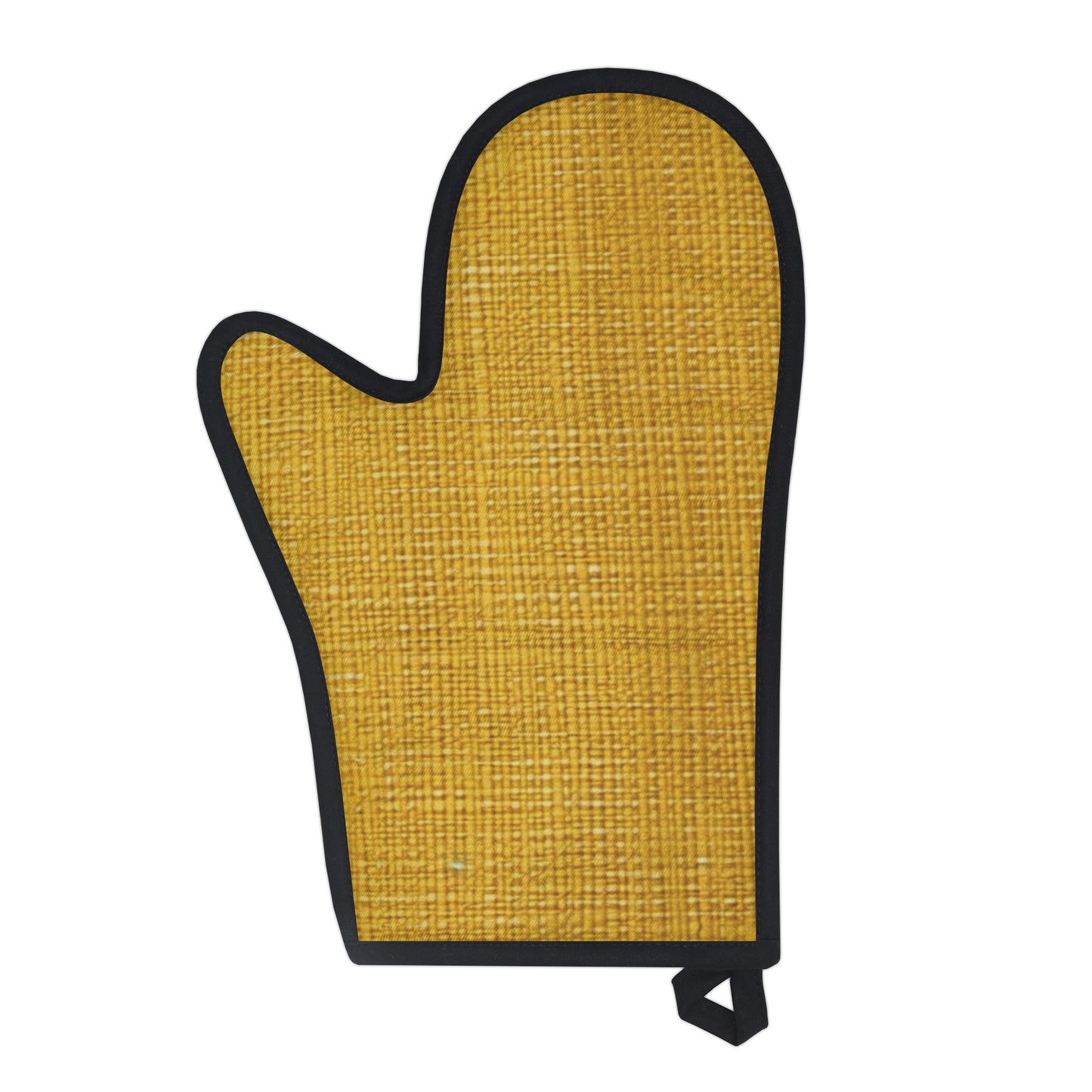 Radiant Sunny Yellow: Denim-Inspired Summer Fabric - Oven Glove