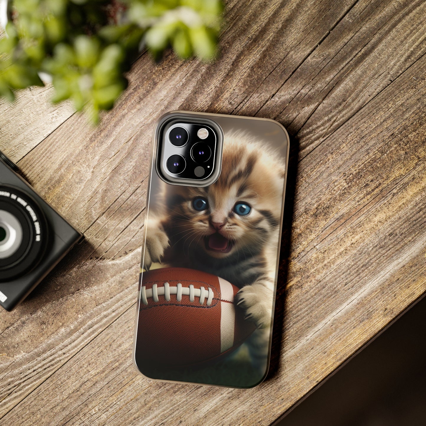 Football Kitten Touchdown: el juego deportivo ganador de Tabby - Estuches resistentes para teléfonos