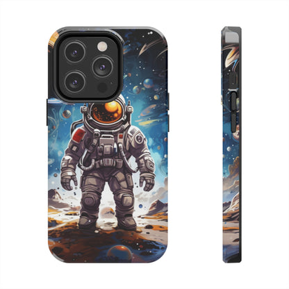 Galactic Voyage: Astronaut Journey in Celestial Star Cosmic Exploration - Tough Phone Cases