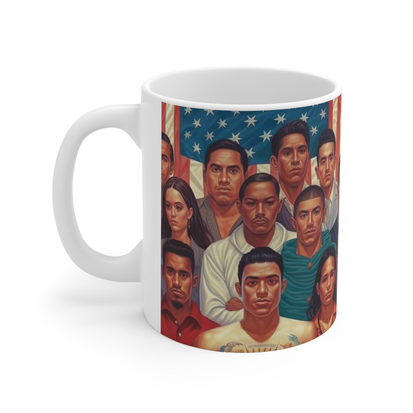 Orgullo Latino - Mes de la Herencia Hispana - Raíces Latinas - Herencia Mexicana - Empoderar a las Latinas - Celebrar la Unidad Hispana - Taza de Cerámica 11oz