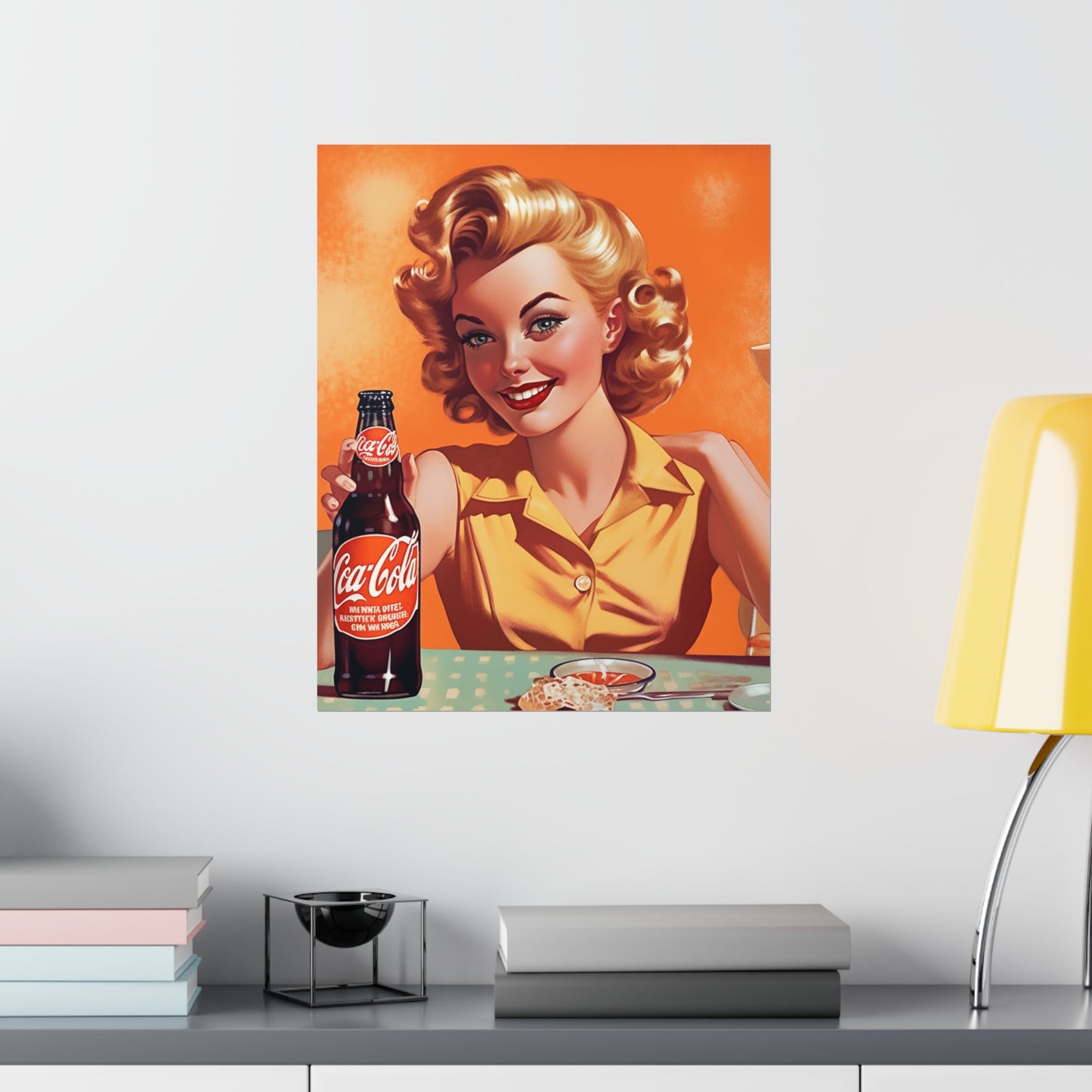 Retro Pop Art Cola Drink Style Vintage Soda Advertisement - Premium Matte Vertical Posters