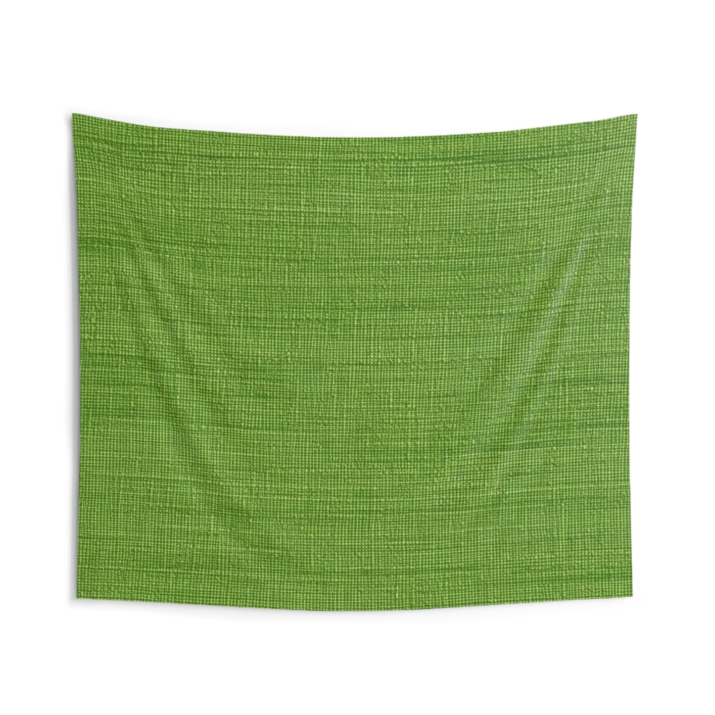 Olive Green Denim-Style: Seamless, Textured Fabric - Indoor Wall Tapestries