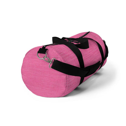 Doll-Like Pink Denim Designer Fabric Style - Duffel Bag