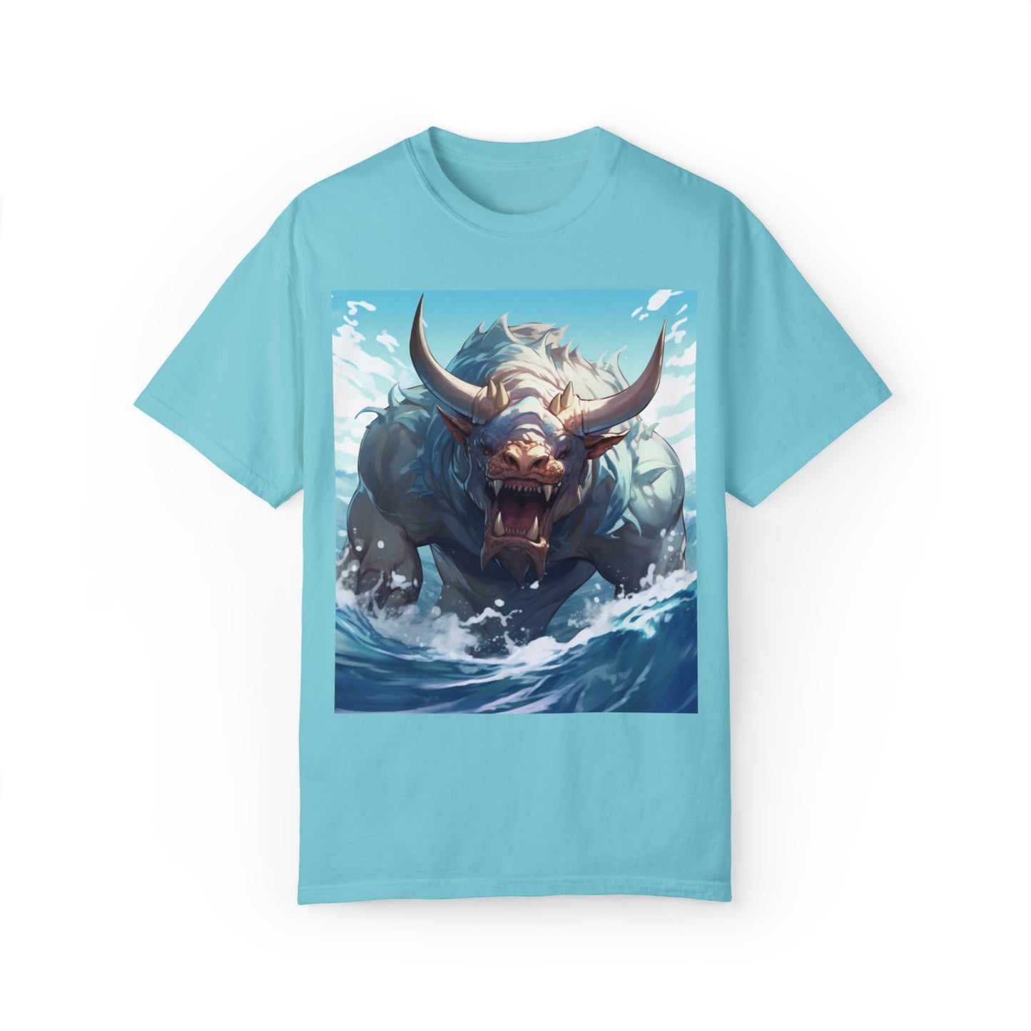 Bull Shark Fusion: Water Fantasy - Hybrid Ocean Marine Animal - Unisex Garment-Dyed T-shirt