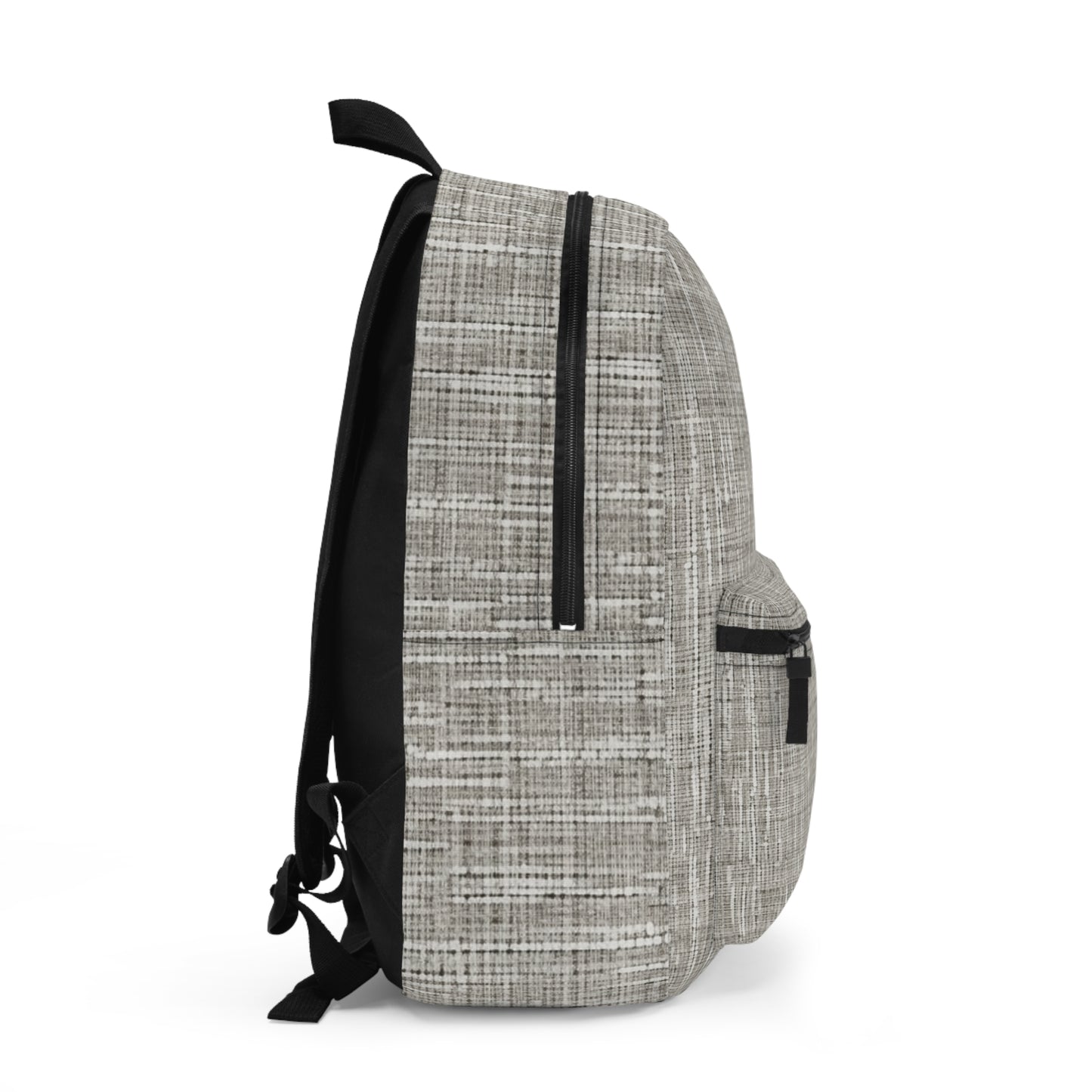 Silver Grey: Denim-Inspired, Contemporary Fabric Design - Backpack