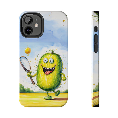 Pickleball Sport: Athletic Pickle Playing Game with Net and Paddle - Tough Phone Cases