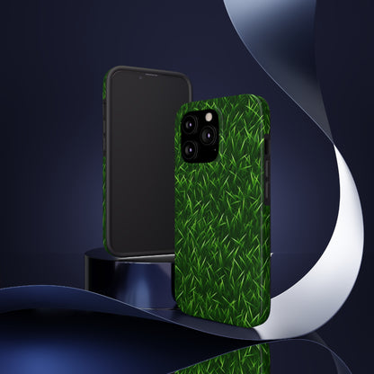 Touch Grass Indoor Style Outdoor Green Artificial Grass Turf - Tough Phone Cases