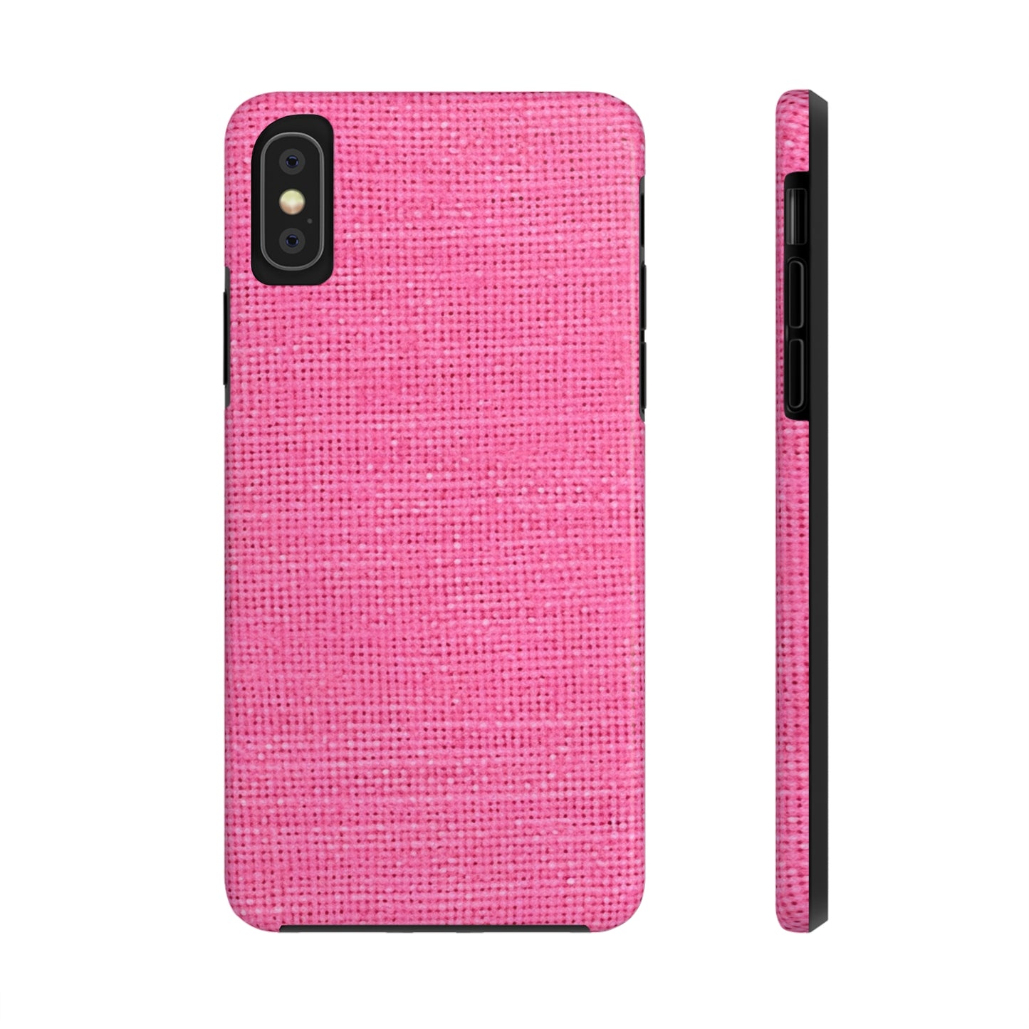 Doll-Like Pink Denim Designer Fabric Style - Tough Phone Cases