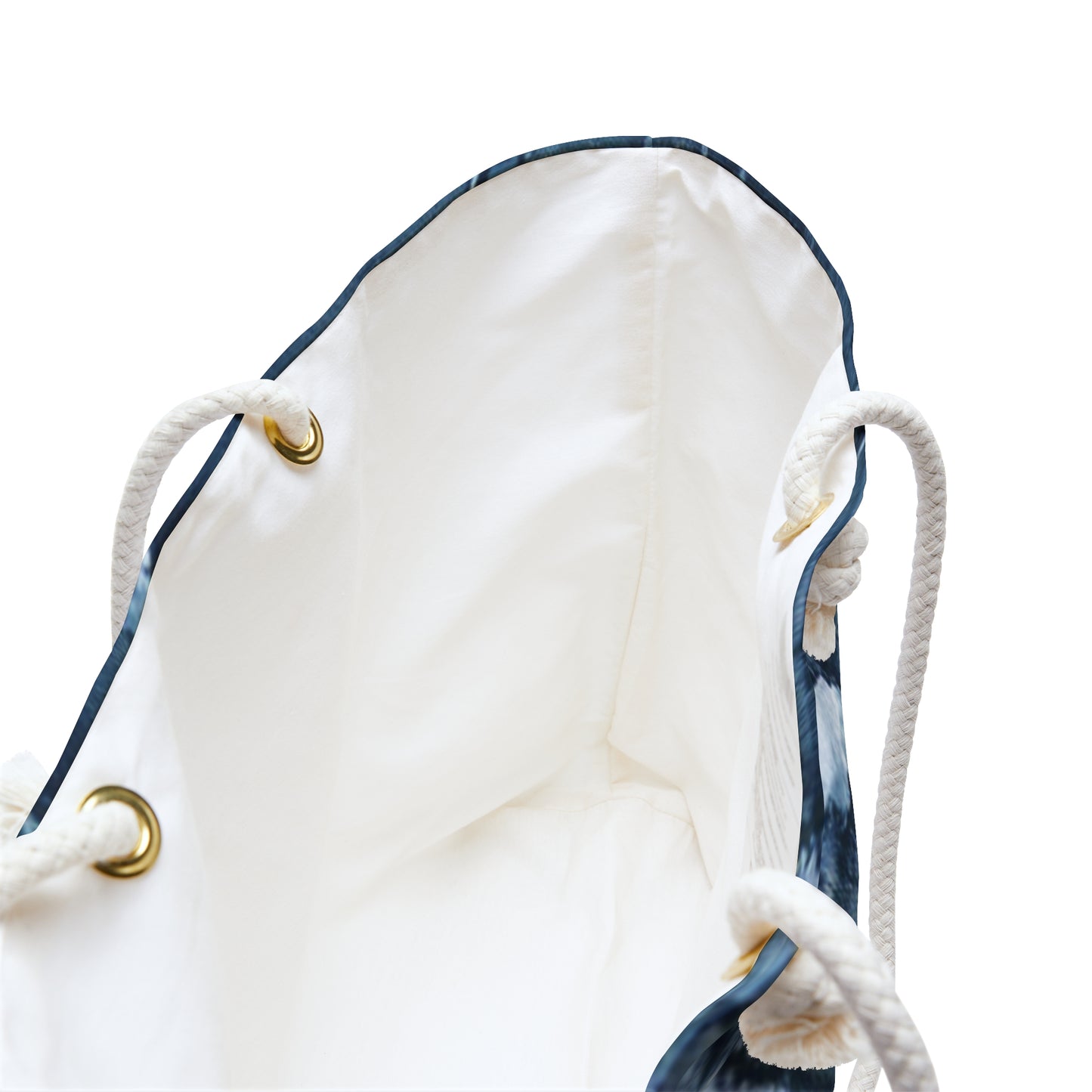 Distressed Blue Denim-Look: Edgy, Torn Fabric Design - Weekender Bag