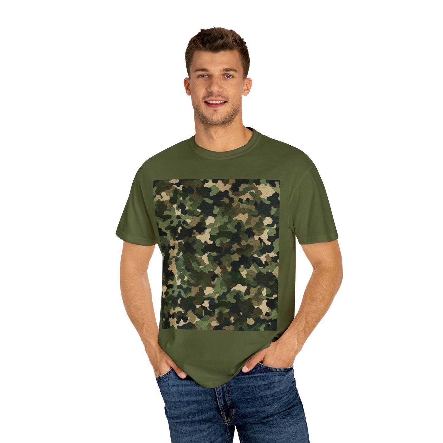 Classic Camo | Camouflage Wrap | Traditional Camo - Unisex Garment-Dyed T-shirt